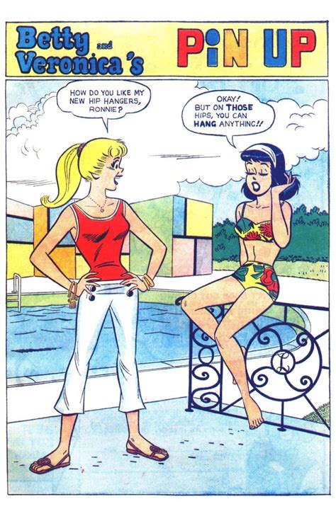 An Old Comic Strip With Two Women In Bathing Suits