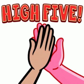 High Five Animated Gif Gif Colbert Congratulations Gif Good Job Happy High Five Proud