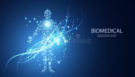 Abstract Technology Futuristic Concept Of Digital Human Body Biomedical