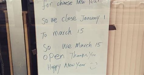 I Couldnt Help But Read This Sign In A Stereotype Chinese Voice Also They Are Still Closed