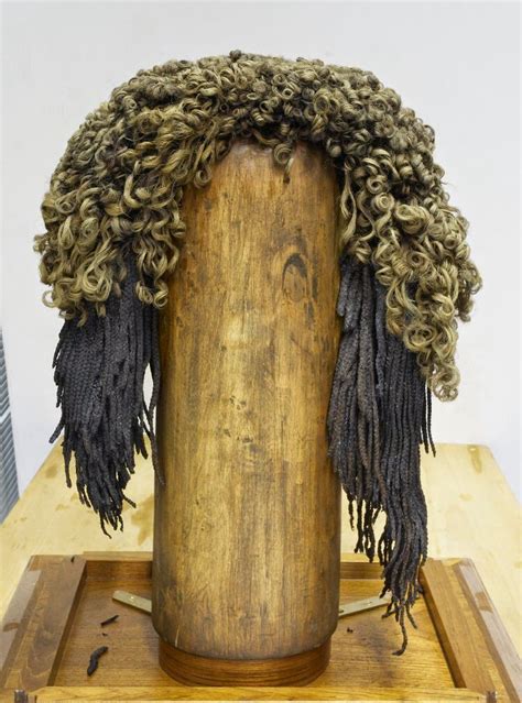 Ancient Egyptian Wig Made From Real Hair Patterned After The Wooly