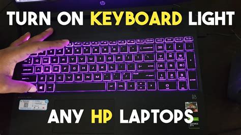 On the keyboard, press the increase brightness key or the decrease brightness key. HOW TO TURN ON KEYBOARD LIGHT ON HP LAPTOPS | HP PAVILION ...