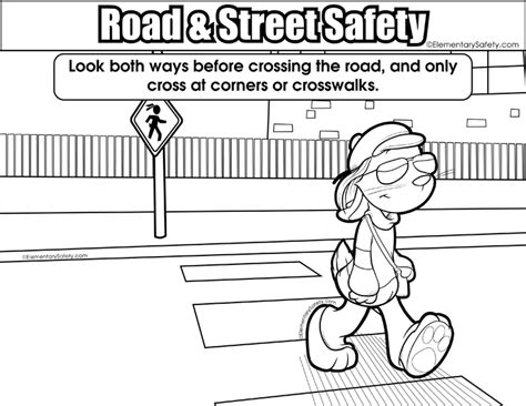 Crossing Roads • Coloring Road Street Safety
