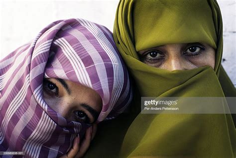 Portrait Of Two Afghan Women Wearing Hijabs Photo Getty Images