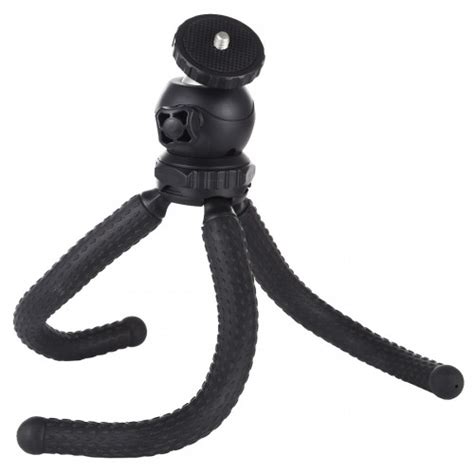 Puluz Mini Octopus Flexible Tripod Holder With Ball Head And Phone Clamp
