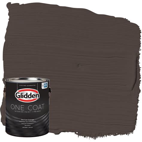 Glidden One Coat Interior Paint And Primer Dark Granite Brown