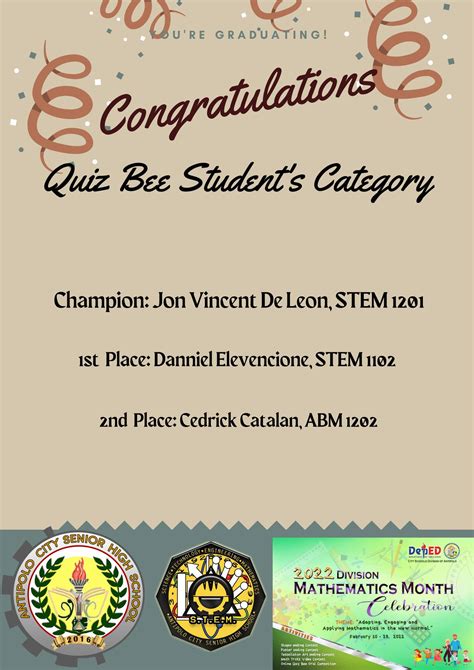 Congratulations To Our Winners For The Celebration Of Deped Tayo