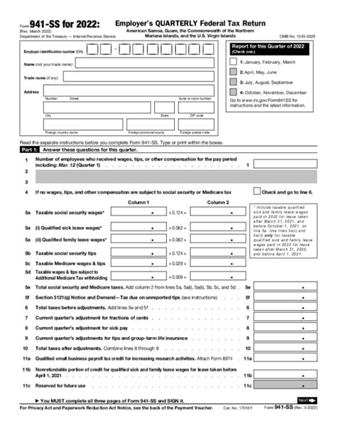 Fillable 2023 941 Quarterly Report Forms Fillable Form 2023