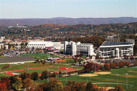 Aerial Photography Of Virginia Tech Campus Lane Stadium Cassell