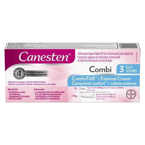 Canesten Combi 3 Day Comfortab Yeast Infection Treatment Med X Pharmacy