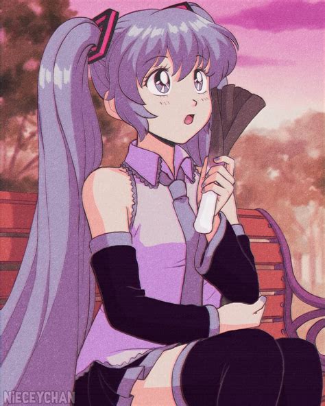 10 Days Left Heres My Attempt At Drawing Miku In A Retro90s Anime