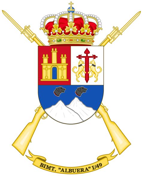 file coat of arms of the 1st 49 motorized infantry unit albuera svg