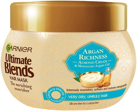 Garnier Ultimate Blends Argan Oil & Almond Cream Hair Mask ...