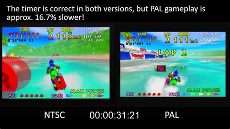 PAL vs. NTSC! - Wave Race (Nintendo 64) - YouTube