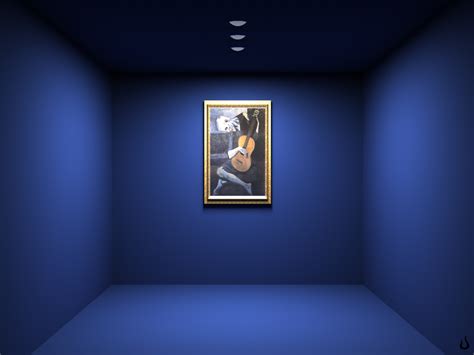 1024x768 Blue Room Painting Desktop Pc And Mac Wallpaper
