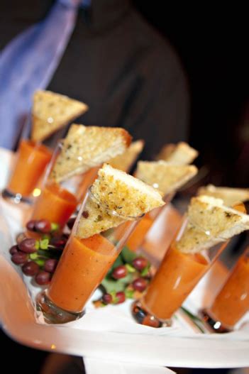 Latest trends modern kitchen design 2021 : Pretty delectable looking hors d'oeuvres | Cream of tomato soup, Food, Event food