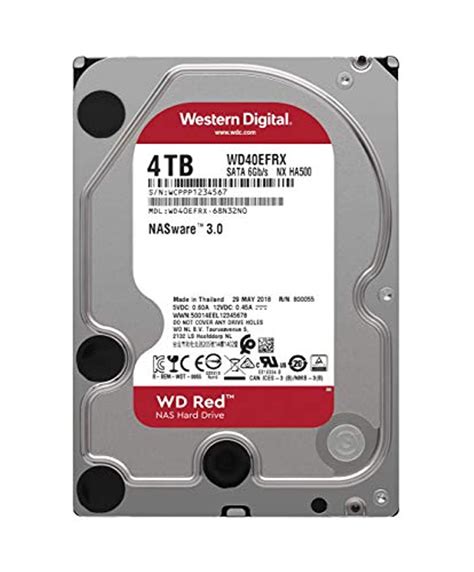 Wd Red 4 Tb 35 Inch Nas Internal Hard Drive 5400 Rpm Wd40efrx Ebay