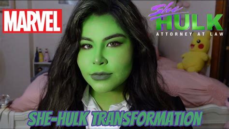 She Hulk Transformation Makeup Tutorial Youtube