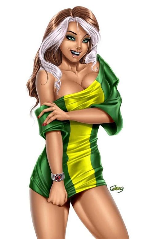 X Men S Rogue Sexy Uploaded To Pinterest Rogue Wolverine Comic