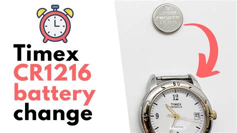 Timex Cr 1216 Cell Battery Replacement How To Replace The Watch