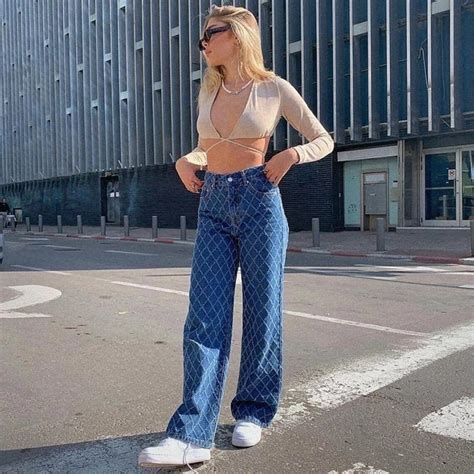 Casual Streetwear Jeans Baggy Straight Loose Y2k Vintage Etsy