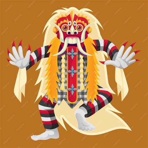 Premium Vector | A Leak Dancer from Bali