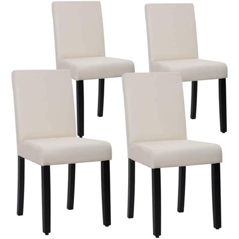 Dining Chairs Set Of 4 Elegant Design Modern Fabric Upholstered Dining