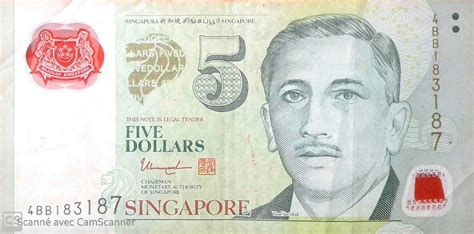 5 Dollars Mas Polymer Singapore Numista