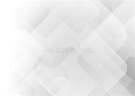 Abstract Elegant White And Gray Geometric Square Layer Background Stock