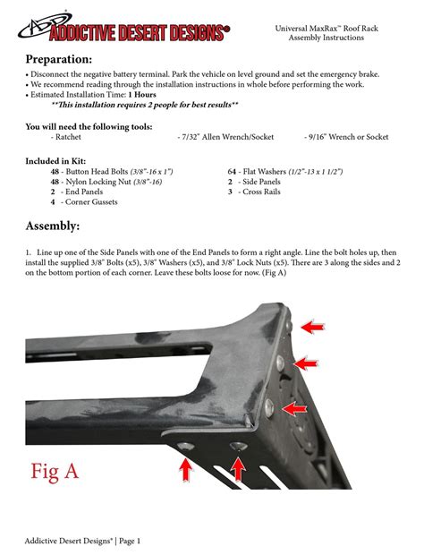 Add Universal Maxrax Roof Rack Assembly Instructions Pdf Download