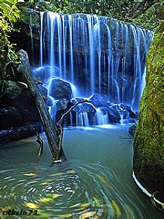Hd wallpapers and background images. Blue Waterfall Mobile Wallpaper | Nature pictures ...