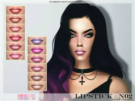 Frs Lipstick N02 Light Colors By Fashionroyaltysims At Tsr Sims 4 Updates