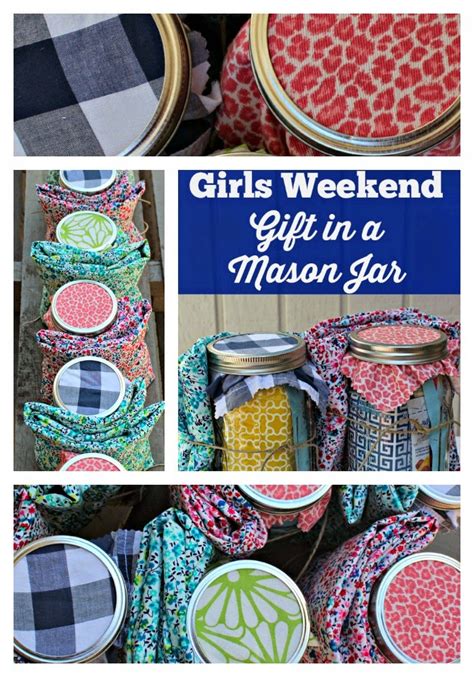 This gift idea is a fun and cool present for ladies who love their makeup. Girls Weekend Gift in a Mason Jar - Southern State of Mind