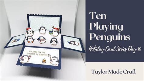 Holiday Card Series 2021 10 Ten Playing Penguins Youtube