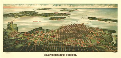 Historic Map Sandusky Oh 1898 World Maps Online