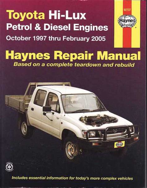 46 Free Toyota Hilux Repair Manuals Online Toyota 2l 3l 5l Digital