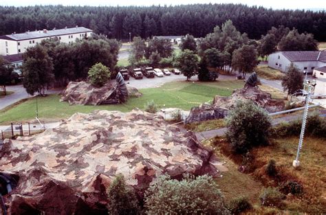 An Aerial View Of The Camp Site Of The 1st Combat Communications
