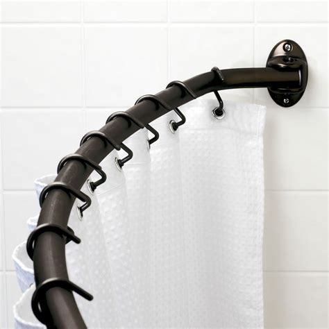 Let us talk about some of the best shower curtain rods that can give a lively appearance to your washroom. Curved Shower Rod Fits 60"-72" Oil rubbed Bronze | Shower ...