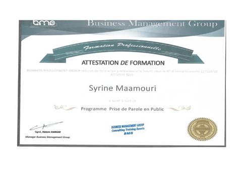 Certificat De Formation Design And Infographiste