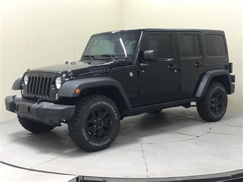 Pre Owned 2015 Jeep Wrangler Unlimited Willys Wheeler 4wd