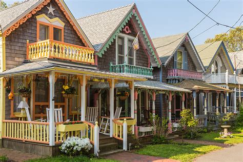 Marthas Vineyard Gingerbread Cottages Clarence Holmes Photography