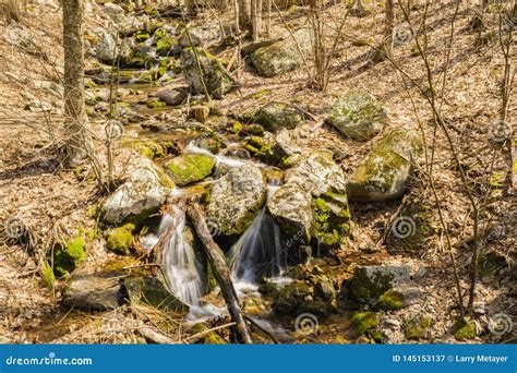 Cascading Waterfalls In The Blue Ridge Mountains Stock Image Image Of