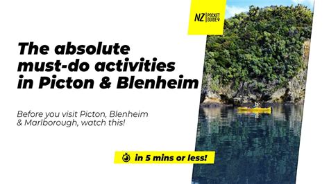 🗺️ The Absolute Must Do Activities In Picton Blenheim And Marlborough Nz