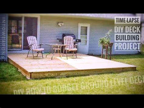 If you are interested in building a redwood deck, this article will point you to the guides that walk you, in great detail and if your deck neighbors part of your home's foundation, you will save yourself a bit of work (and get an excellent, sturdy frame) by what do you think? DIY Deck Time-Lapse: Building a Ground Level Deck! - YouTube