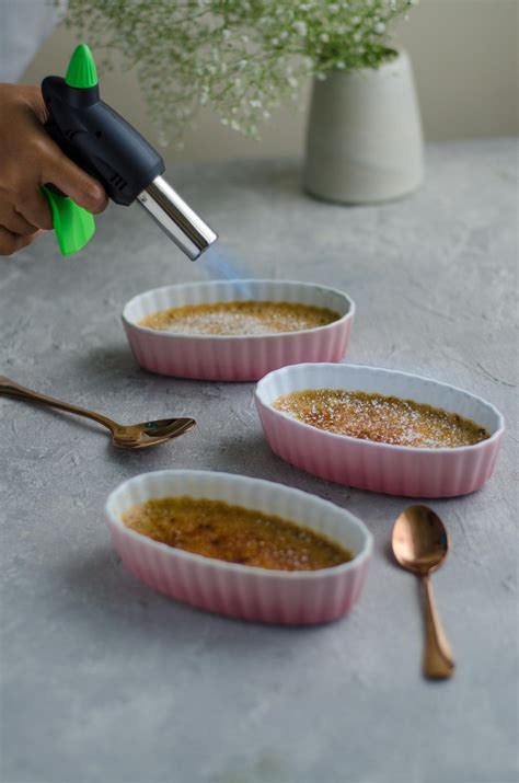 Thorough mixing and slow, gentle cooking (thanks to the water bath) ensures the right texture. Classic Creme Brulee Recipe - Dessert - Bitty Bakes ...