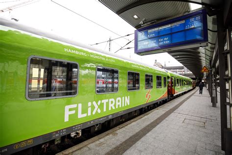 Bahn Konkurrent Flixtrain Fährt Hamburg Köln Und Stuttgart Berlin