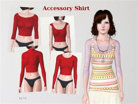 My Sims 4 U Accessory Top And Clothing By Namama
