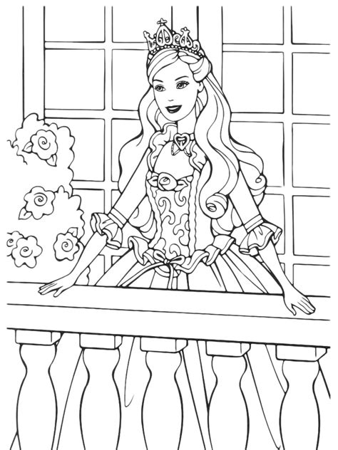 Barbie super principessa da stampare e colorare per bambine. Ultimo Barbie Principessa Da Colorare - Disegni da ...