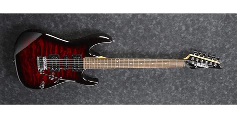 Ibanez Grx70qa Trb Transparent Red Burst Electric Guitar Uk