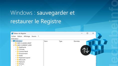 Windows Sauvegarder Et Restaurer Le Registre Le Crabe Info